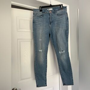 Signature Light Blue Distressed Skinny Jeans